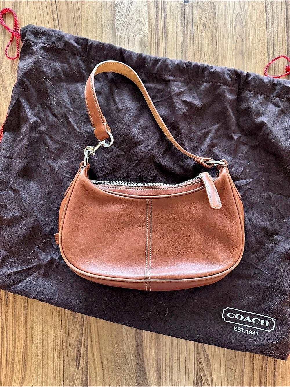 Coach Soho Mini Hobo Bag Brown Leather Shoulder Bag